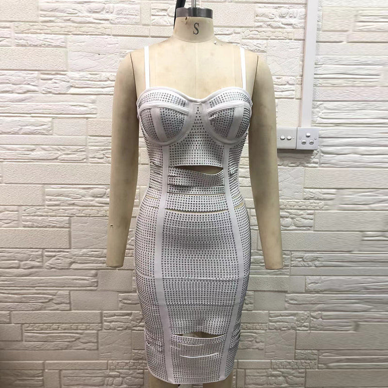 White Bandage Dress PH01202 4