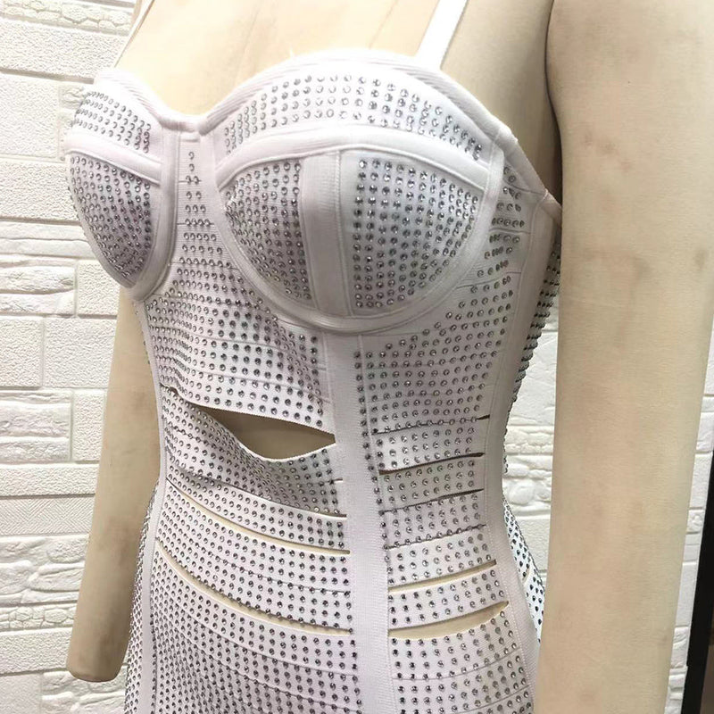 White Bandage Dress PH01202 5
