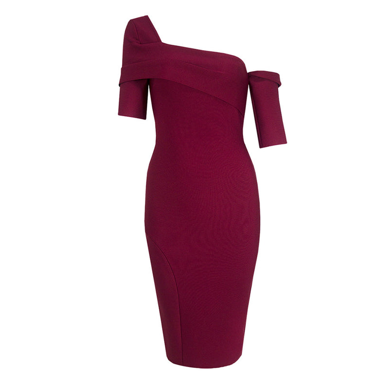 Wine Bandage Dress PHD1721 5