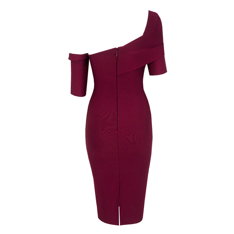 Wine Bandage Dress PHD1721 6