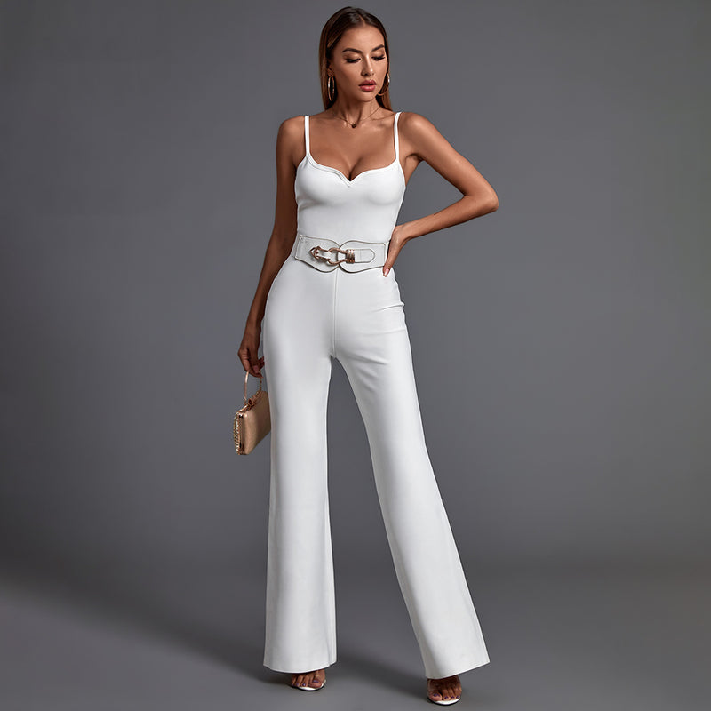 Strappy Sleeveless Backless Bandage Jumpsuit PK20002