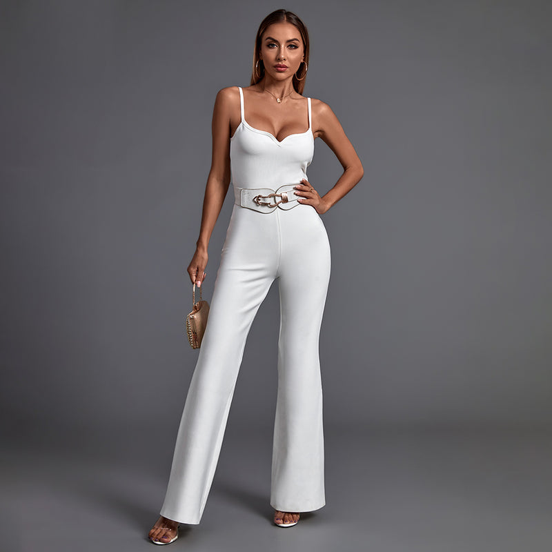 Strappy Sleeveless Backless Bandage Jumpsuit PK20002