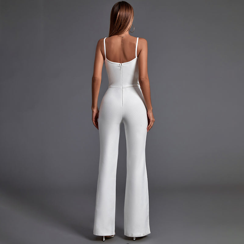 Strappy Sleeveless Backless Bandage Jumpsuit PK20002