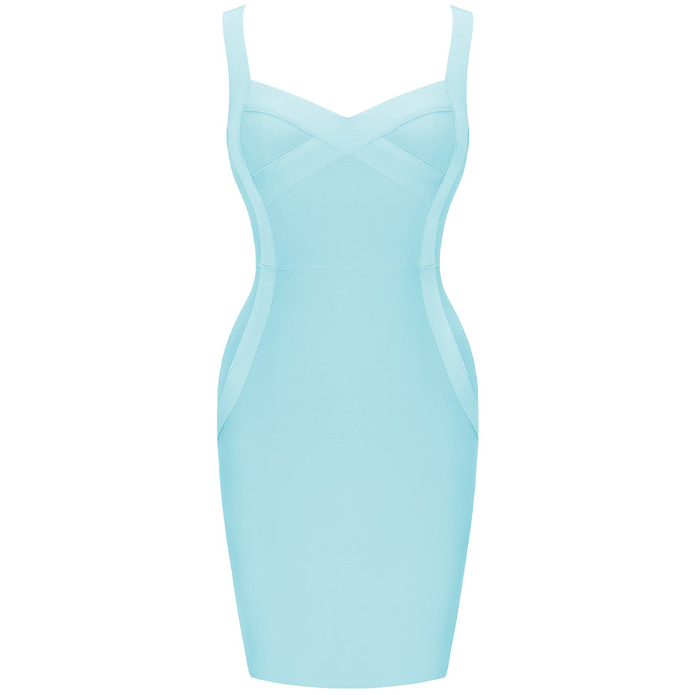 Sky Blue Bandage Dress PK211102 1