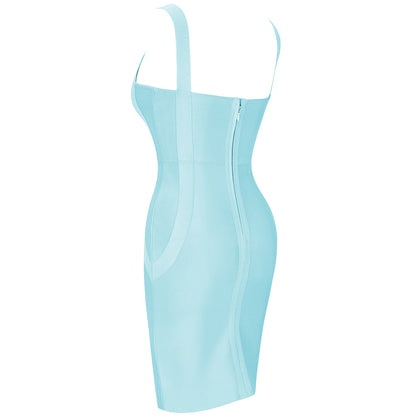 Sky Blue Bandage Dress PK211102 2