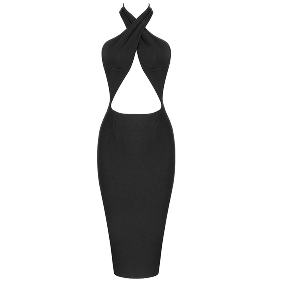 Black Bandage Dress PM21504 2