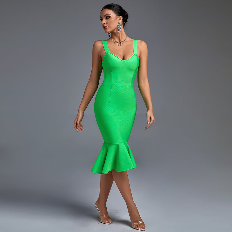 Fishtail Over Knee Bandage Dress PP19352