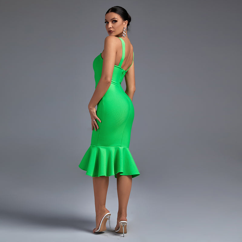 Fishtail Over Knee Bandage Dress PP19352