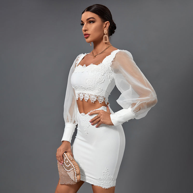 2 Piece Square Collar Cut Out Bandage Set PP19384