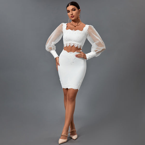 2 Piece Square Collar Cut Out Bandage Set PP19384