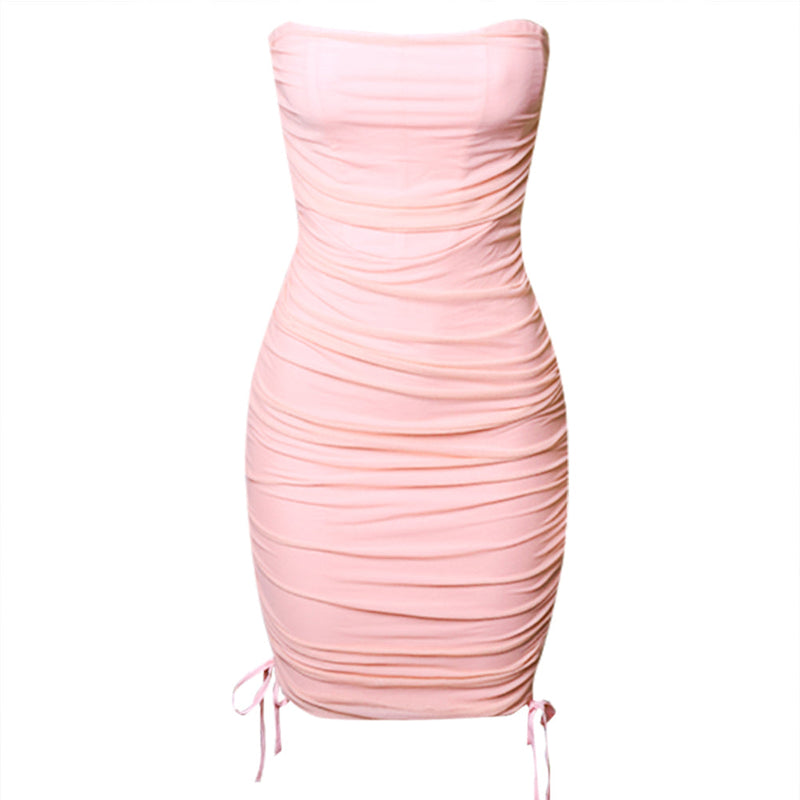 Pink Bandage Dress PZC1126 4