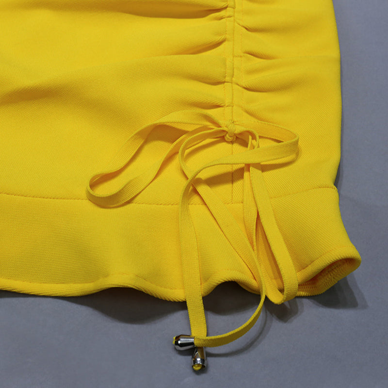 Yellow Bandage Dress PZC1138 11
