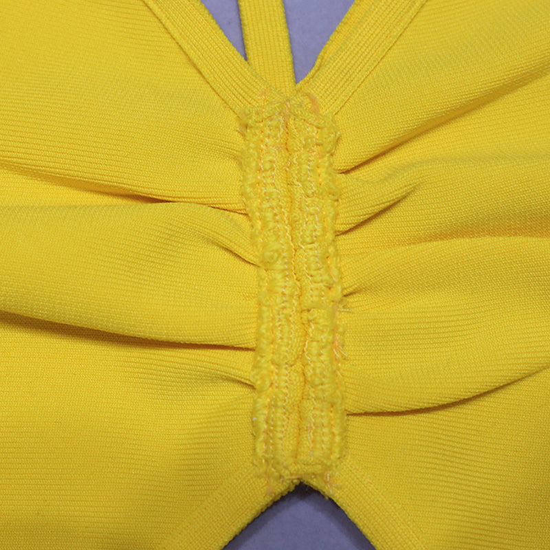 Yellow Bandage Dress PZC1138 12