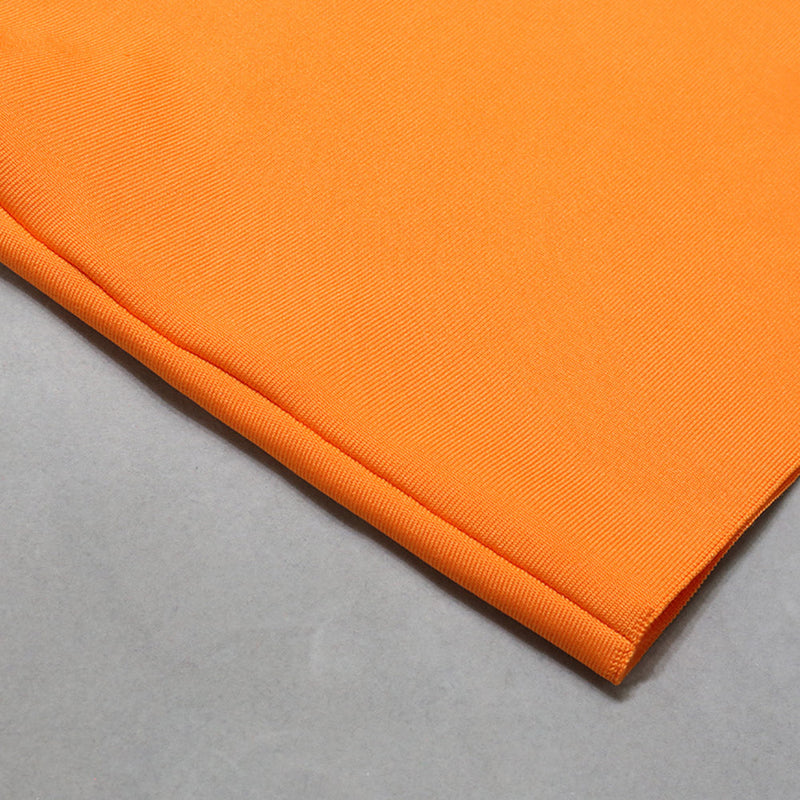 Orange Bandage Dress PZC1181 13