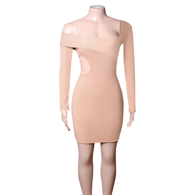 Nude Bandage Dress PZC1238 5