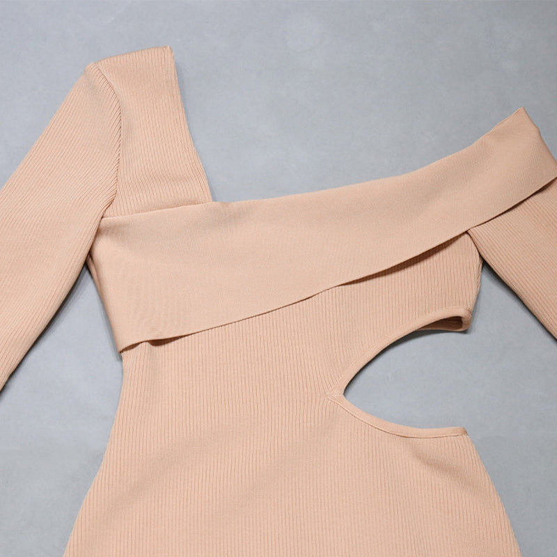 Nude Bandage Dress PZC1238 7