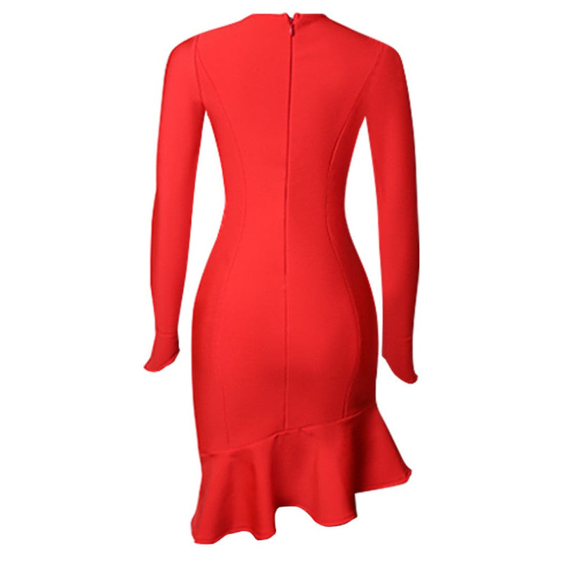 Red Bandage Dress PZC1456 5