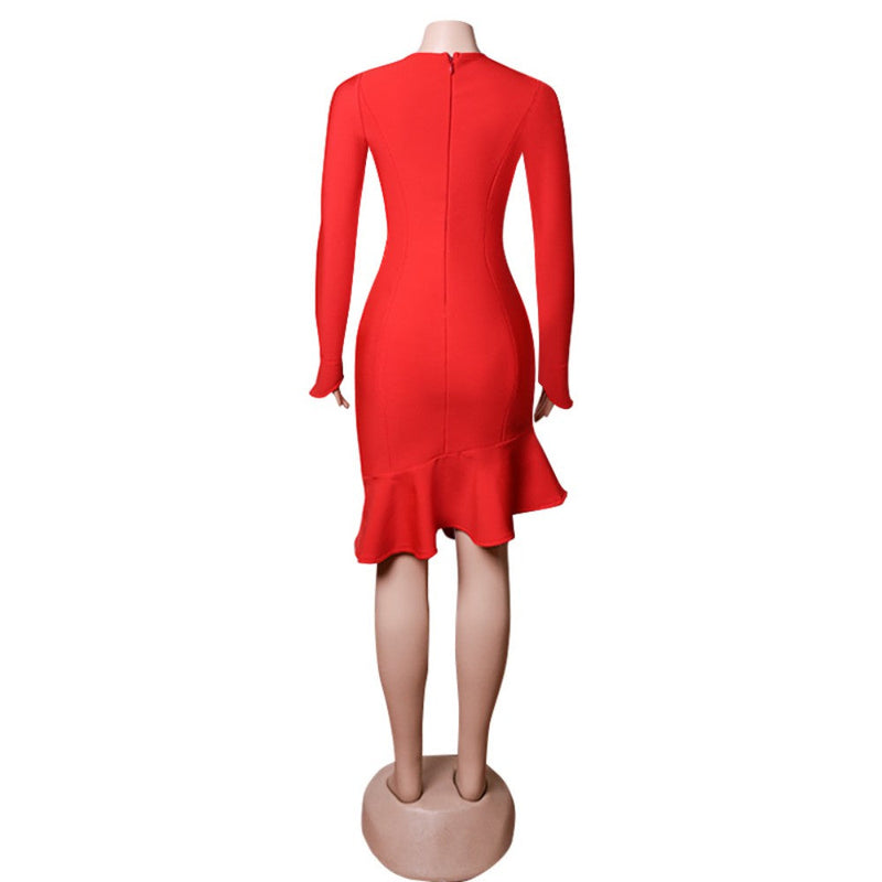 Red Bandage Dress PZC1456 7