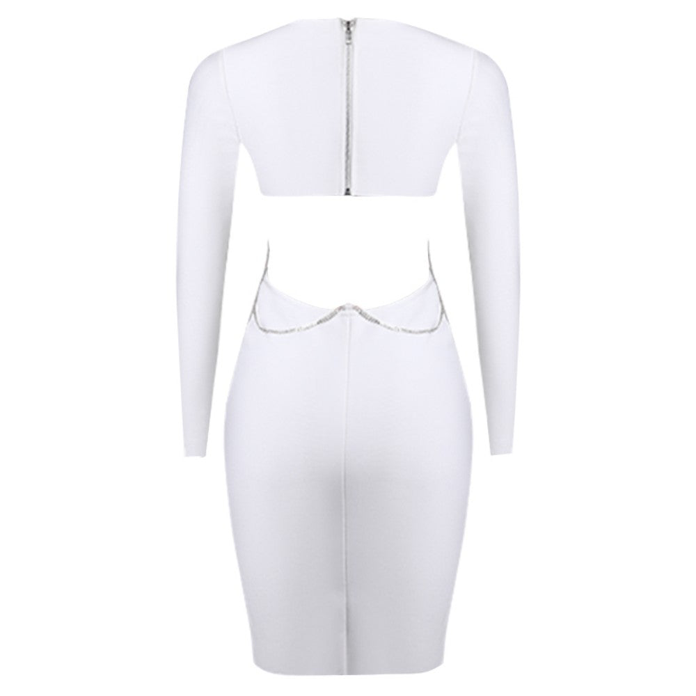 White Bandage Dress PZC1458 5