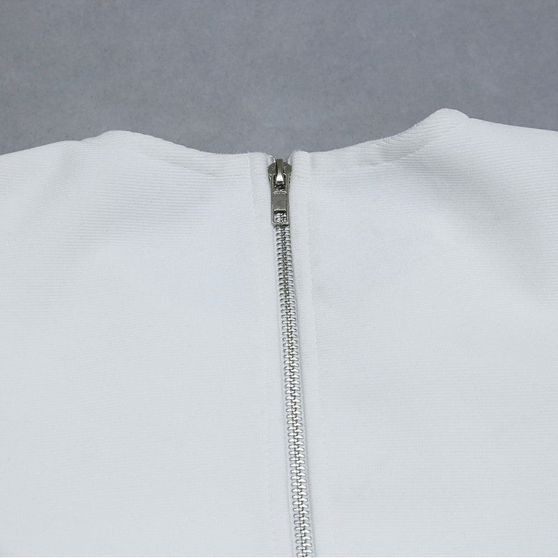 White Bandage Dress PZC1458 7