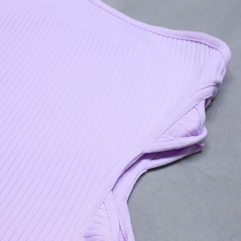 Light Purple Bandage Dress PZC1492 9