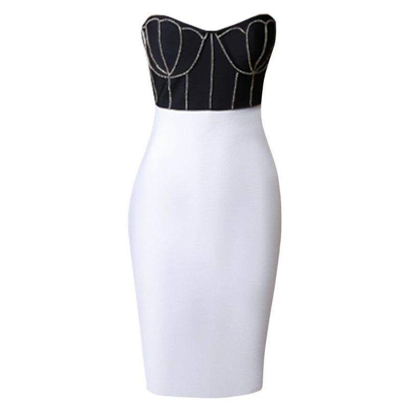 White Bandage Dress PZC1501 4