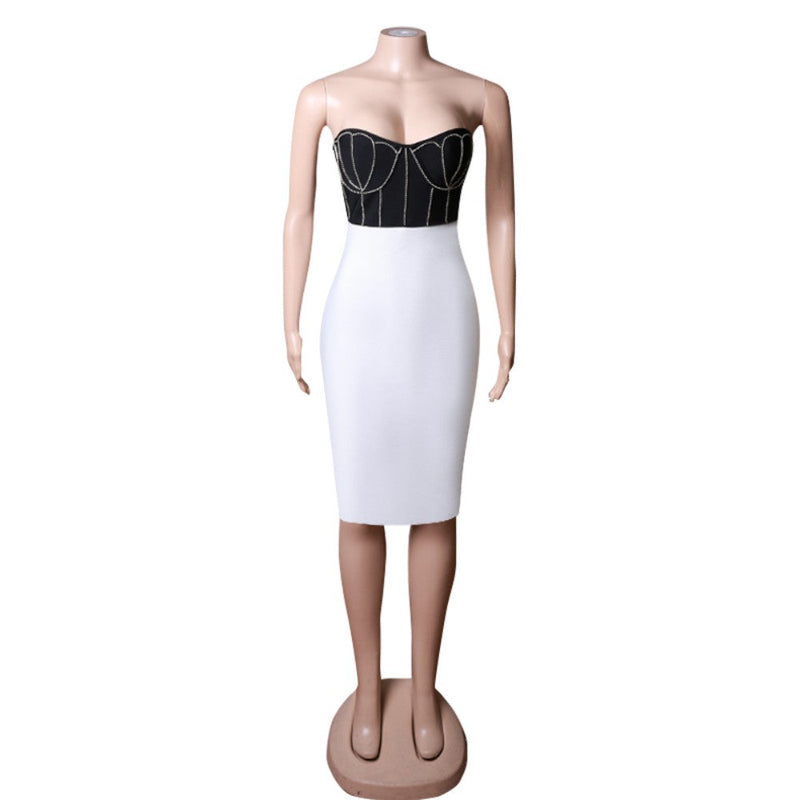 White Bandage Dress PZC1501 6