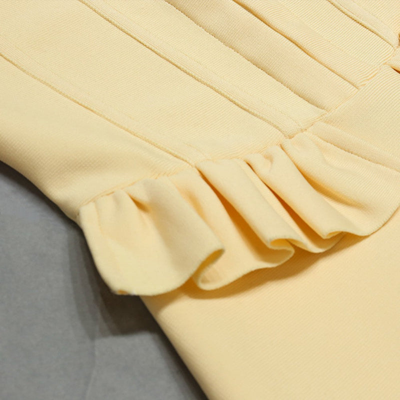 Yellow Bandage Dress PZC1556 8