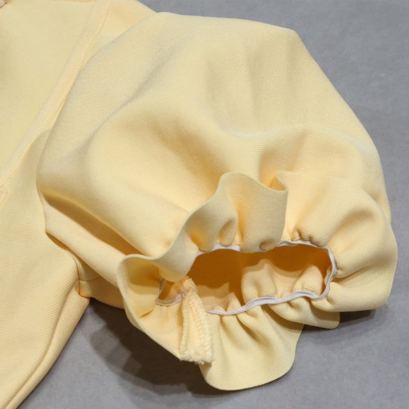 Yellow Bandage Dress PZC1556 9