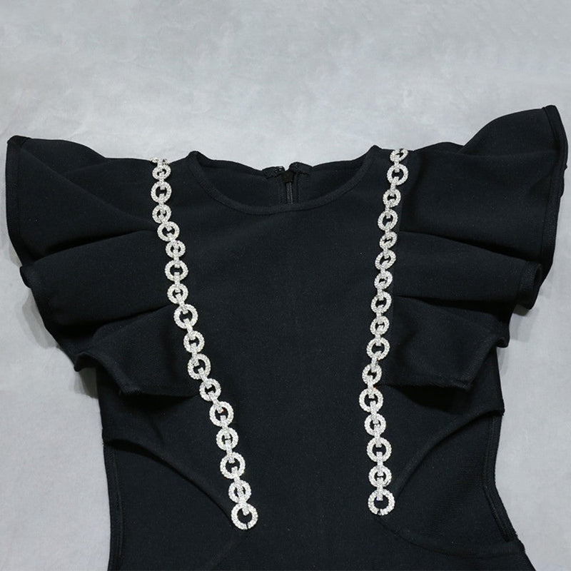 Black Bandage Dress PZC1573 8