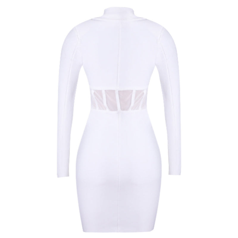 White Bandage Dress PZC1576 5