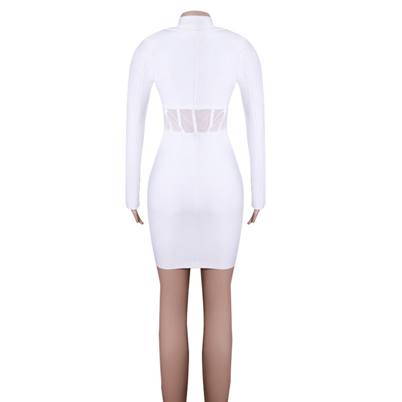 White Bandage Dress PZC1576 7