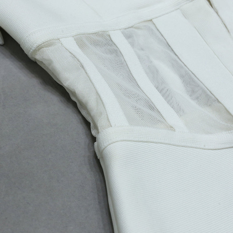 White Bandage Dress PZC1576 9