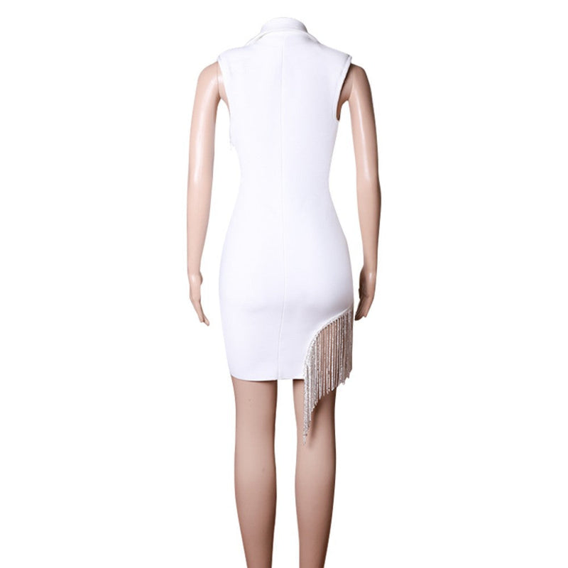 White Bandage Dress PZC1579 5