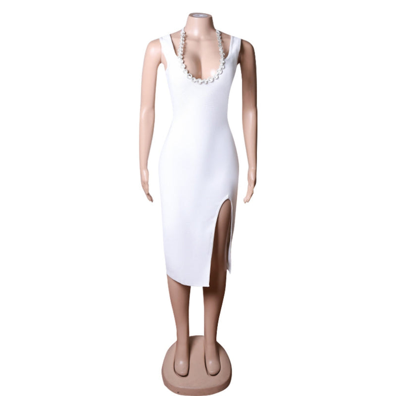 White Bandage Dress PZC1593 6