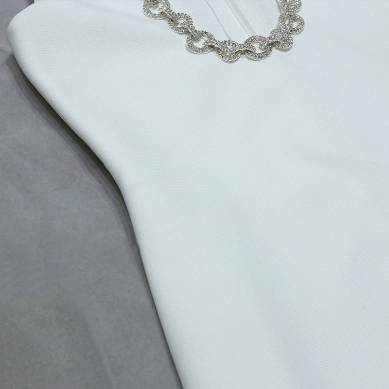 White Bandage Dress PZC1593 9
