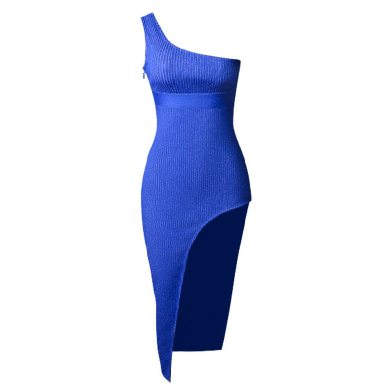 Royal Blue Bandage Dress PZC1635 4