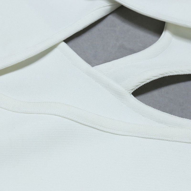 White Bandage Dress PZC1636 10
