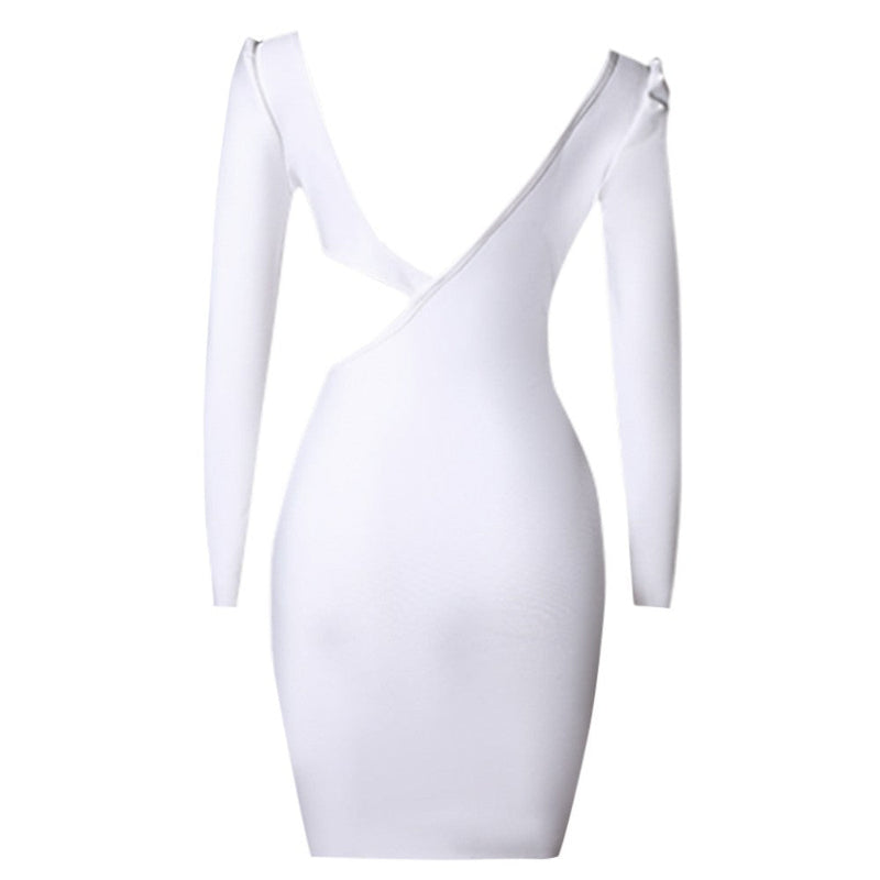 White Bandage Dress PZC1636 5