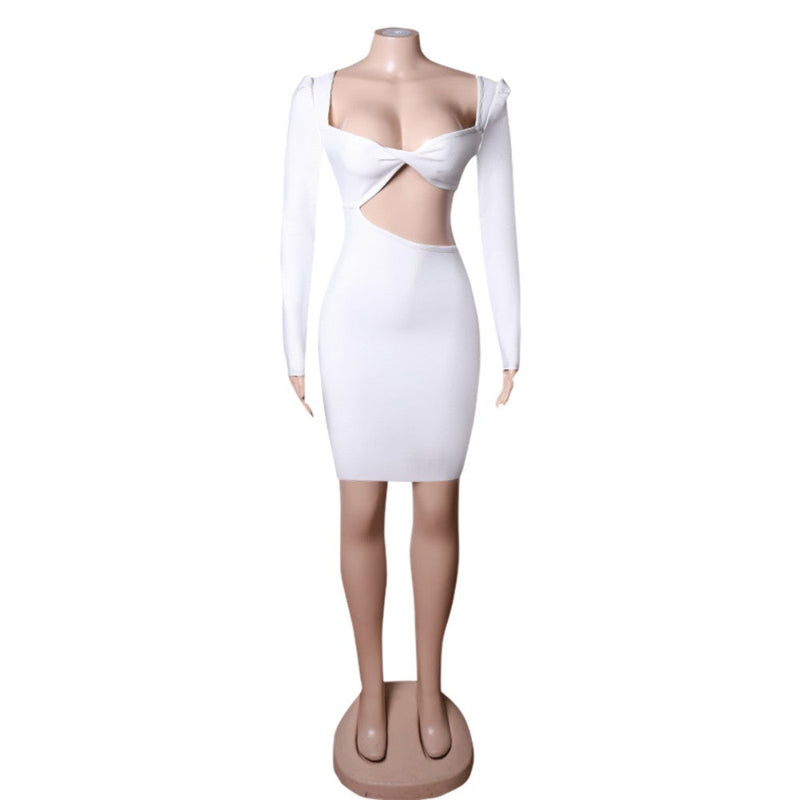 White Bandage Dress PZC1636 6