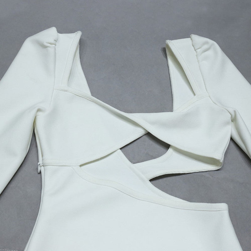 White Bandage Dress PZC1636 8