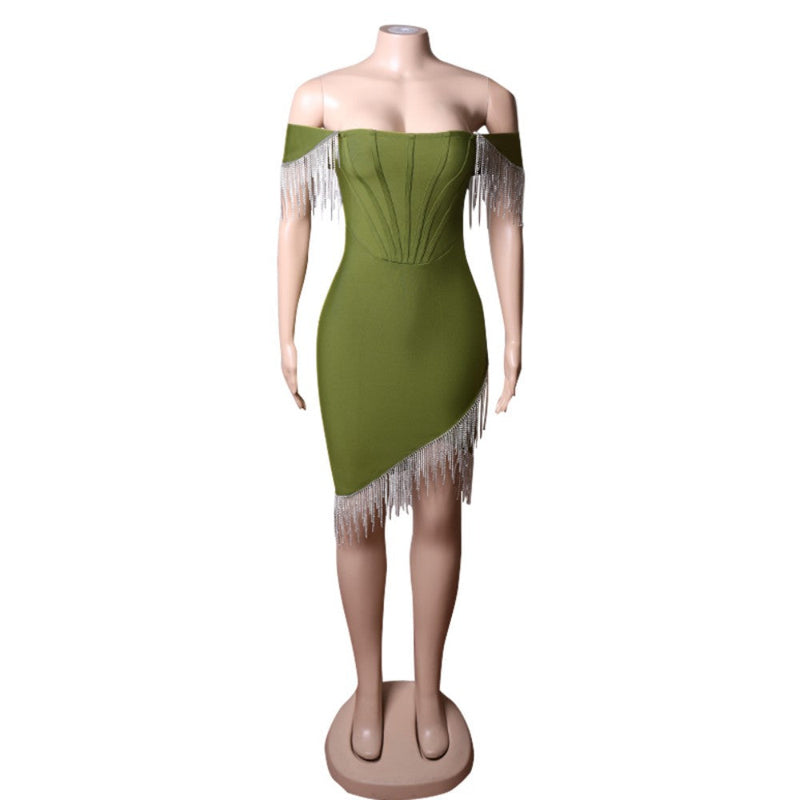 Green Bandage Dress PZC1653 4