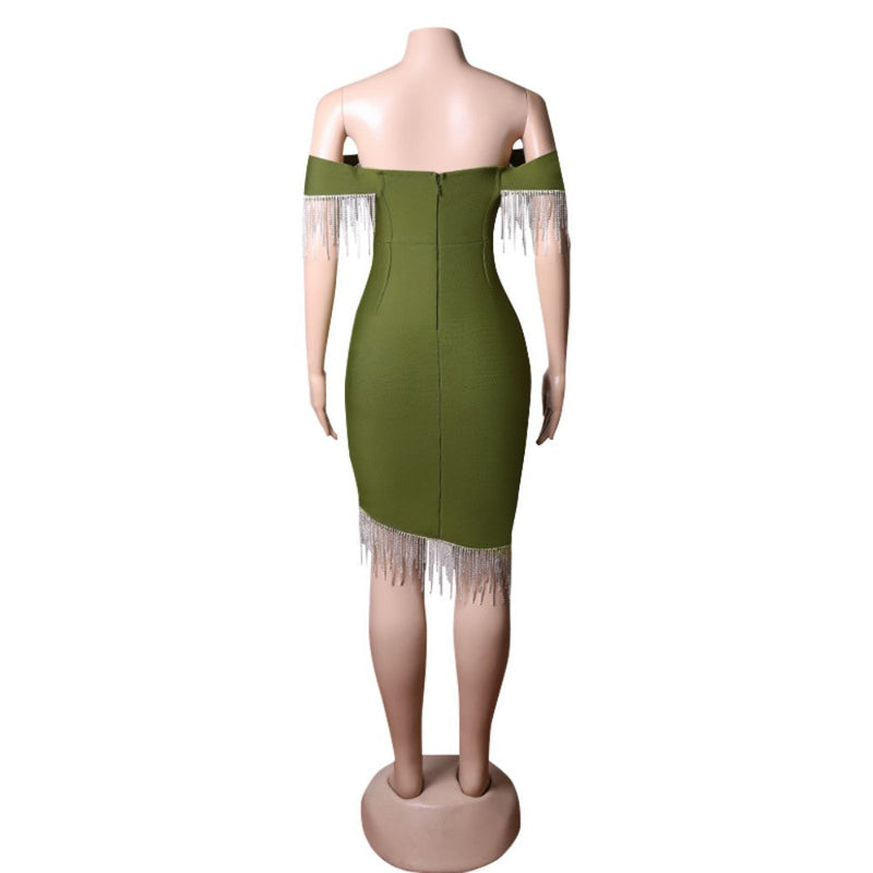 Green Bandage Dress PZC1653 5