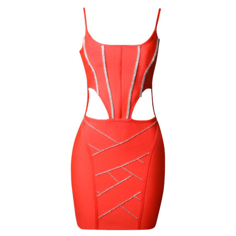Red Bandage Dress PZC1671 4