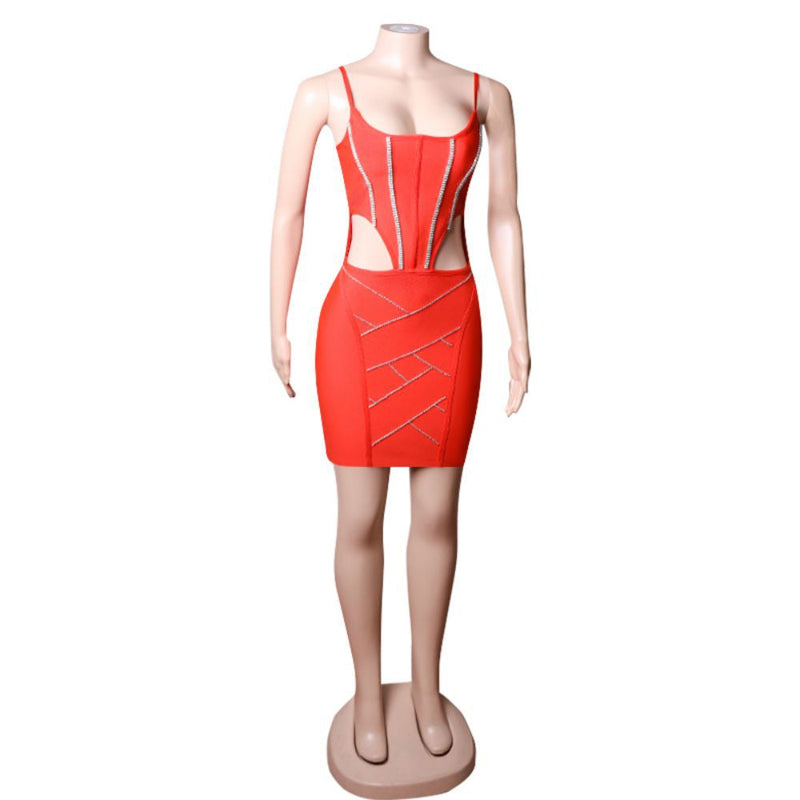 Red Bandage Dress PZC1671 6