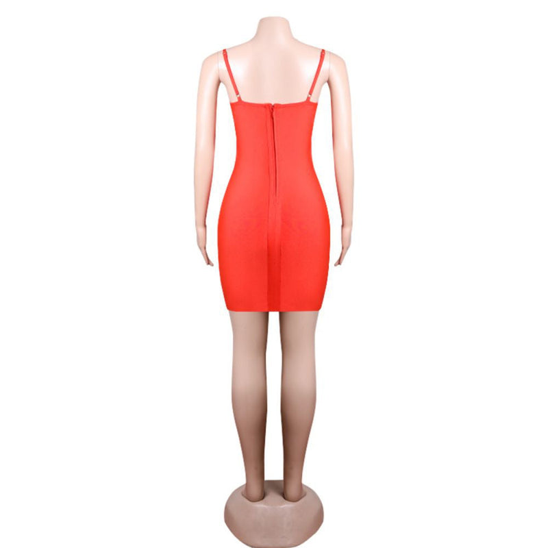 Red Bandage Dress PZC1671 7
