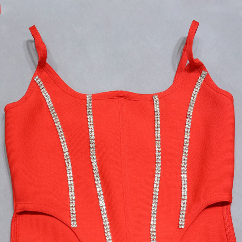 Red Bandage Dress PZC1671 8