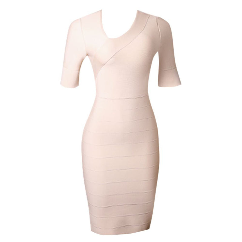 Apricot Bandage Dress PZC1693 4