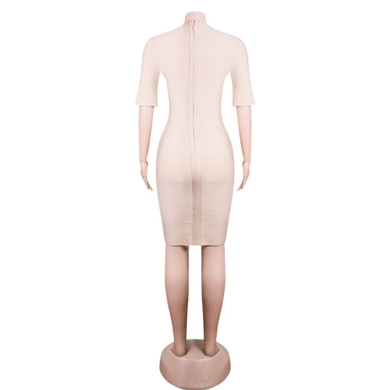 Apricot Bandage Dress PZC1693 7