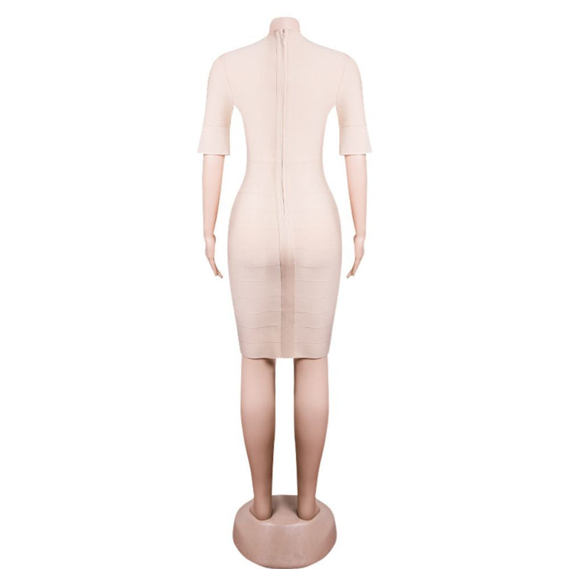 Apricot Bandage Dress PZC1693 7